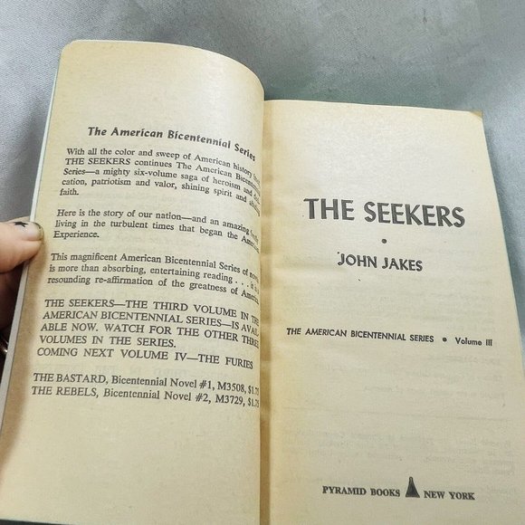 Seekers John Jakes American Bicentennial Series Vol 3 Vintage Paperback Book - Picture 5 of 12